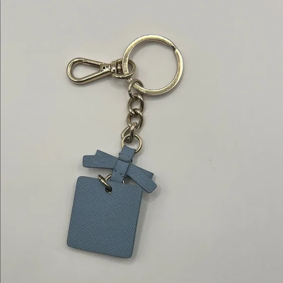 Kate Spade Blue Spade Charm Keychain - Picture 2 of 2